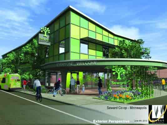 El proyecto Seward Co-op, a establecerce en la calle 38, Mpls. 