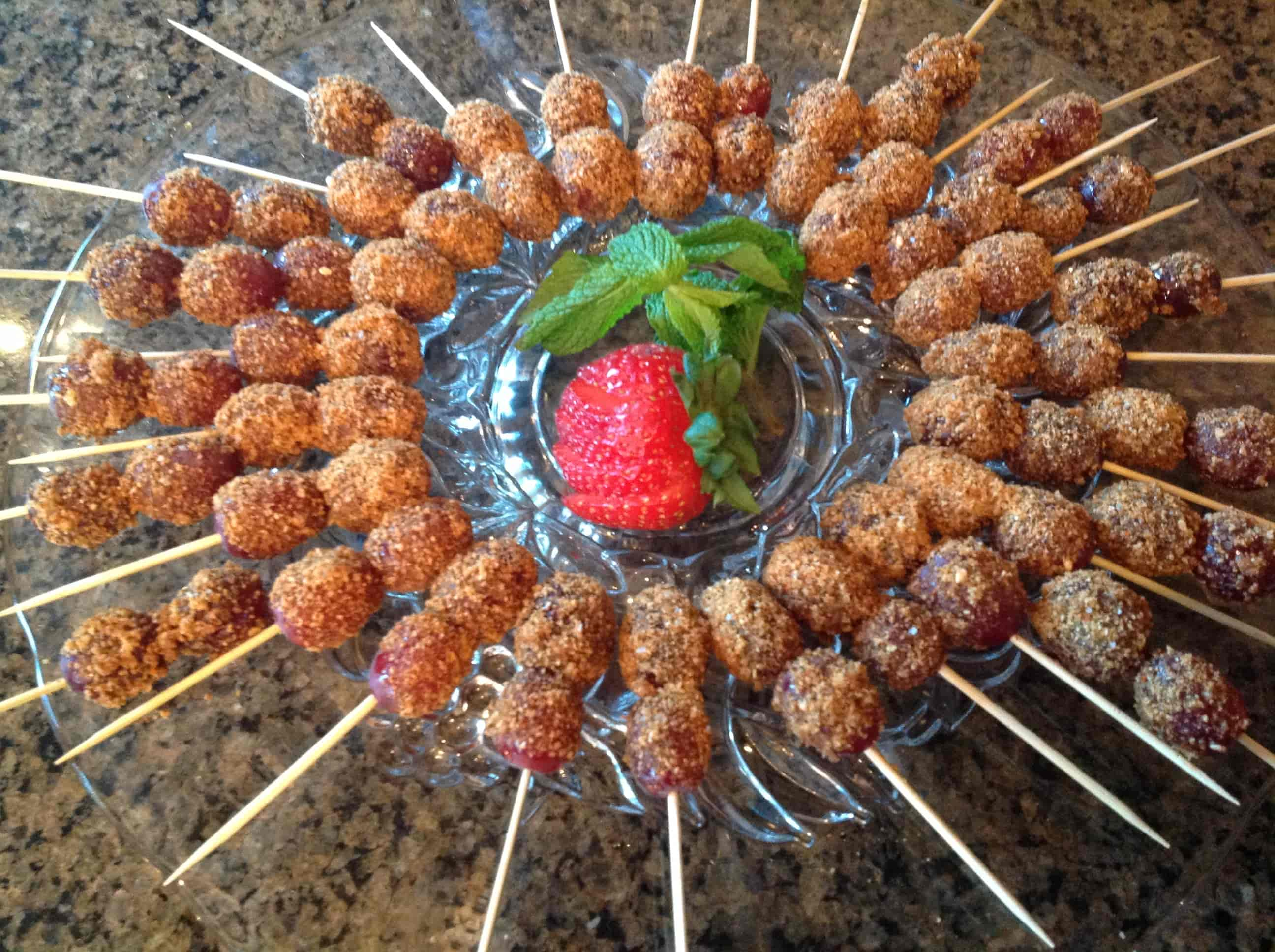 Pinchos de Uvas Endiabladas