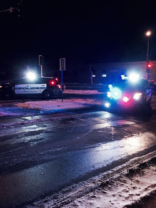 Policia accidente Tren Ligero