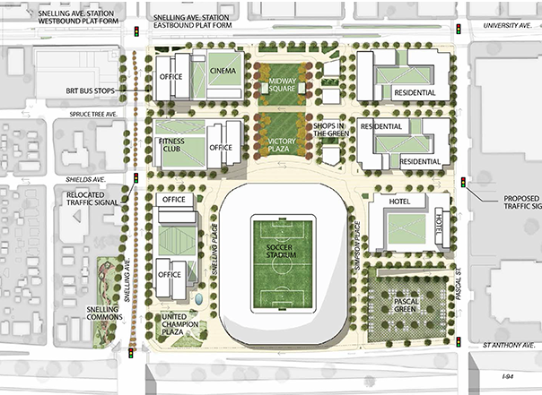 Se presenta plan de desarrollo para una “Villa Urbana” que conviviría con el nuevo estadio de fútbol.