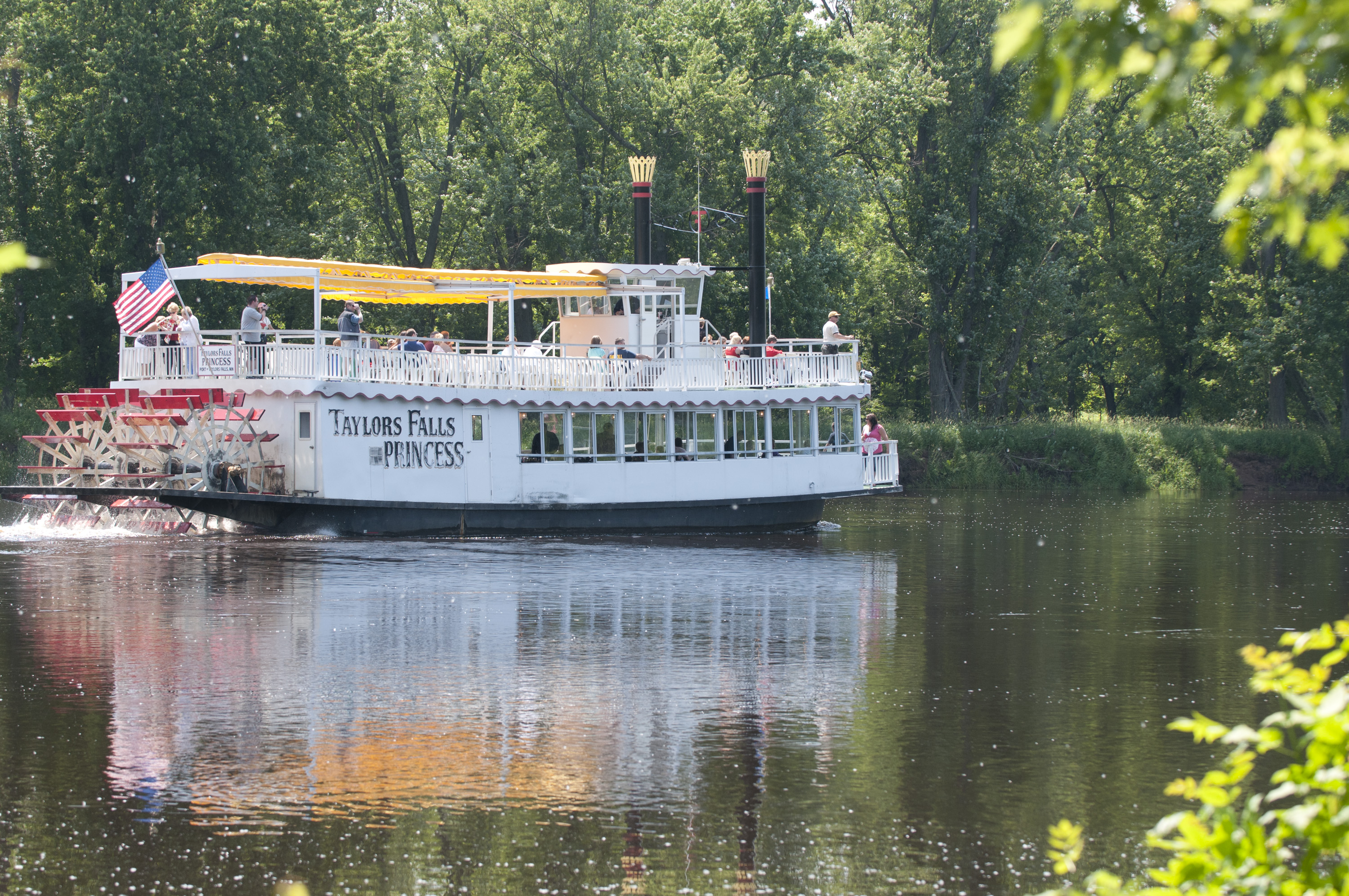 Tour boat on the St. Croix River Interstate State Park.