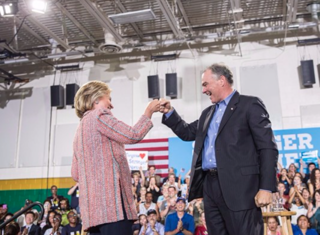 Hillary Clinton elige a Tim Kaine como compañero de fórmula en las elecciones