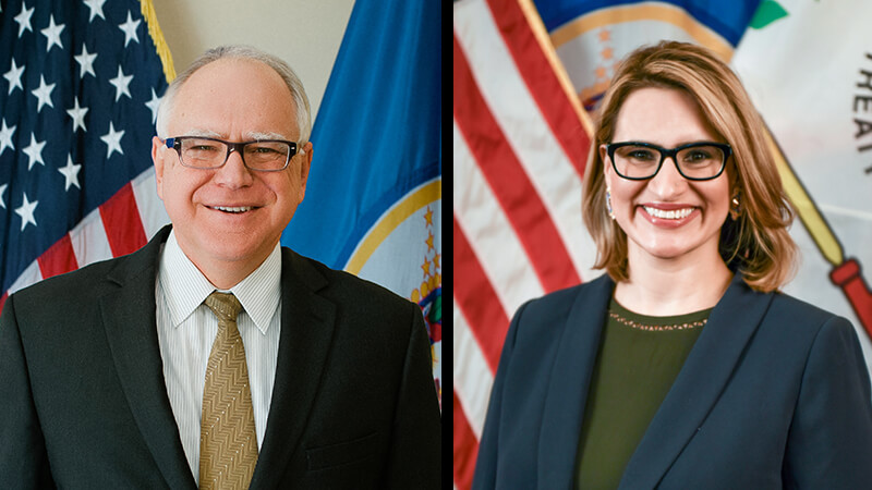 Walz y Flanagan discuten la importancia de su propuesta de licencia médica y familiar pagada para todos los trabajadores de Minnesota